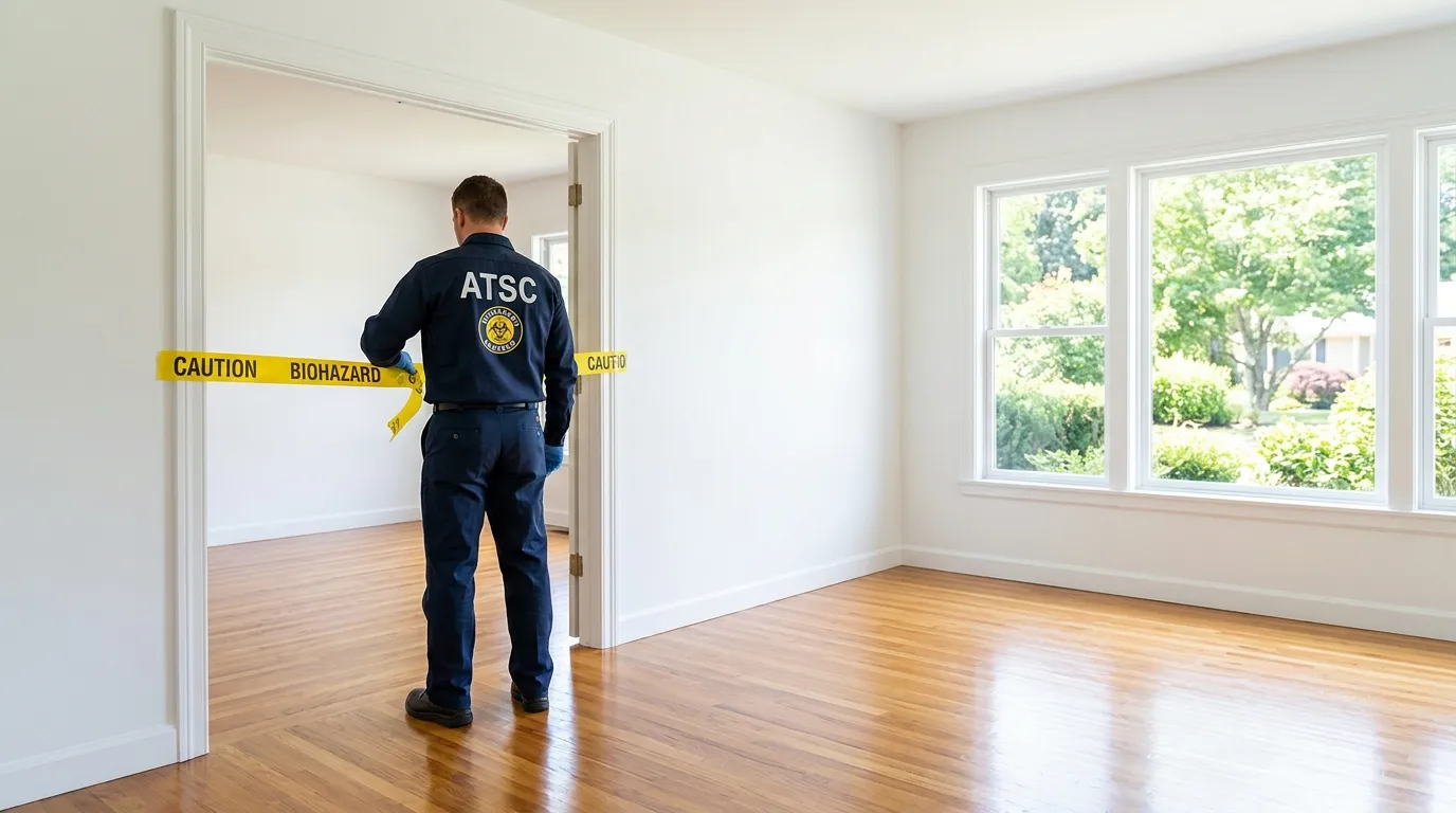 Certified biohazard cleanup crew performing Crime Scene Cleanup in Pontiac